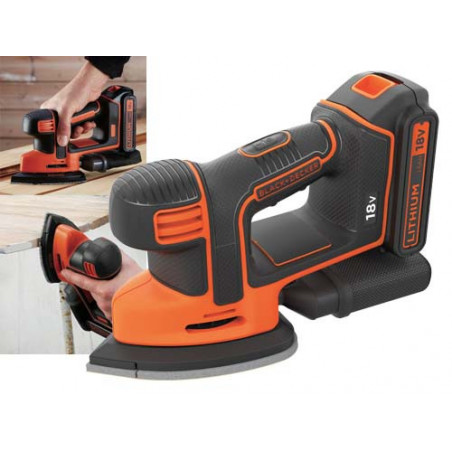 Levigatrice Mouse Black+Decker 18V Litio Bd Cds18