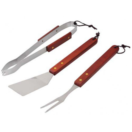 Set attrezzi inox per Barbecue El Gaucho 3 pezzi Gourmet