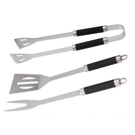 Set attrezzi inox per Barbecue El Gaucho 3 pezzi Mister Chef