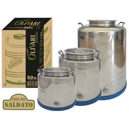 Contenitore inox Olivari Blindo da 50 Litri