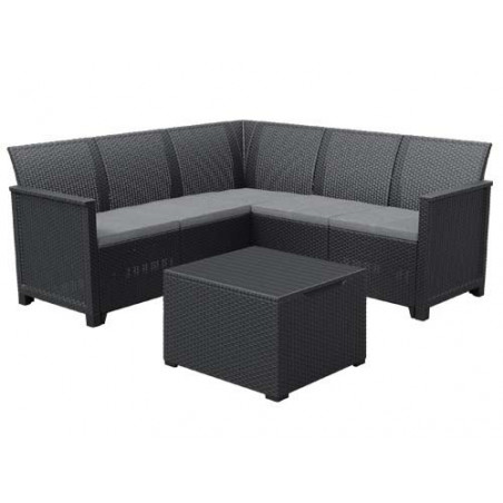 Set Rattan Keter Emma Corner Antracite