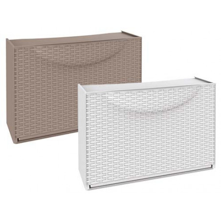 Scarpiera Rattan Harmony Box Bianca