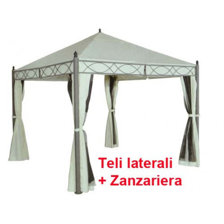 Gazebo in Acciaio Santo Domingo da 3x3 metro