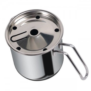 Steel Milk Boiler Stainless Steel Handle cm 12 Dune Metalsomma