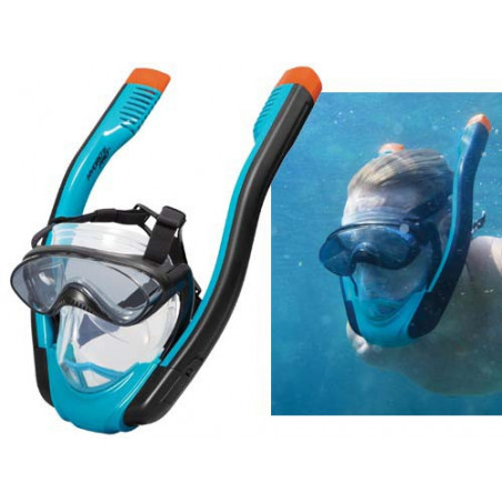 Maschera Mare con Boccaglio Blue/Way 24058