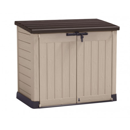 Box Porta Attrezzi da Esterno Keter Store-It-Out Max - Beige - 1200L con Pistoni Automatici 145,5x82x125 - Keter