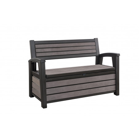 Cassapanca in Resina Hudson Storage Bench Grafite Cm. 132,7X61,2X89H Keter