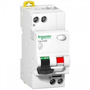 C40N Interrupteur Magnétothermique Différentiel Vigi 1P+N C 10A 30Ma