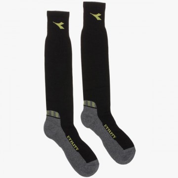 Cotton Winter Black/Grey Long Socks M Diadora