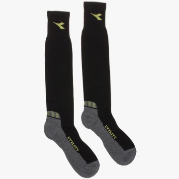 Chaussettes Longues Hiver Coton Noir/Gris S Diadora