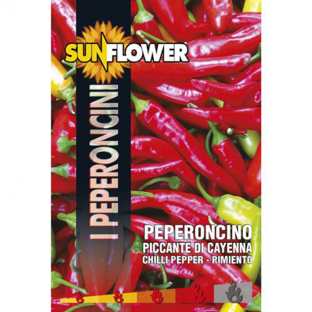 Sementi Peperoncino Cayenna Sunflower