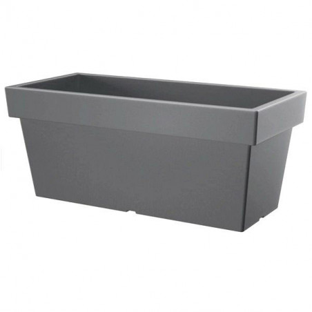 Vaso Lofly Case Rett.Grigio 38X18 H 16 Pplast