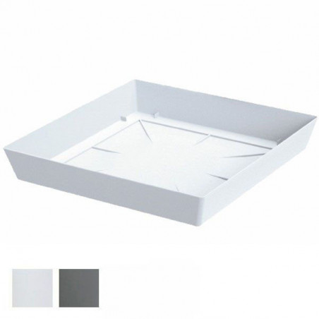 Sottovaso Lofly Low Quadro Bianco 17X17 Pplast