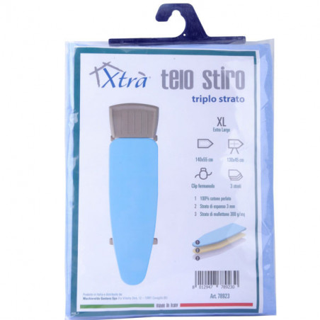 Telo Asse Stiro 3 Strati Clip 130X50 Xtra 09901