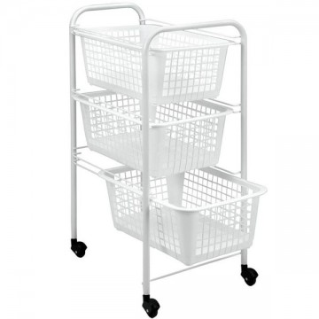 Carrello 3 P. Rett. San Diego 30X38 h 68 Metaltex