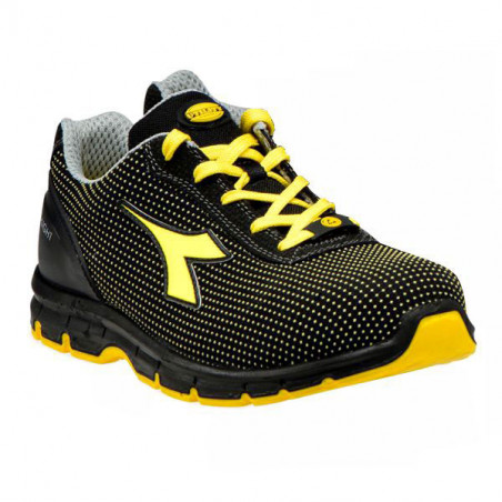 Scarpe Run Atom Nero/Giallo Basse 35 S3 Diadora