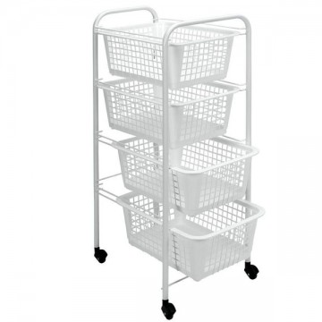 Carrello 4 P. Rett. Miami 30X38 h 83 Metaltex