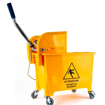 Mop trolley Clean Warning Ladydoc 06507