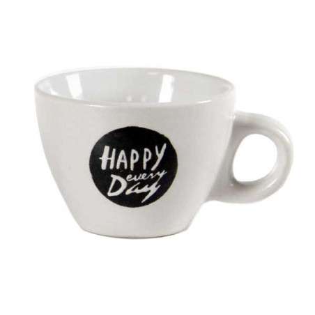 Tazza Caffe Ceramica Happy Day Pz 6 Bellintavola