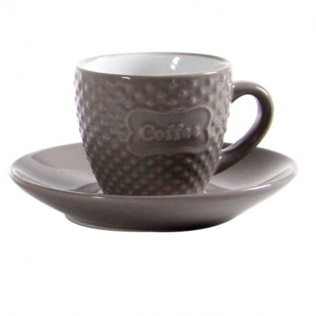 Tazza Caffe Ceramica Pastello Pz 6 Bellintavola