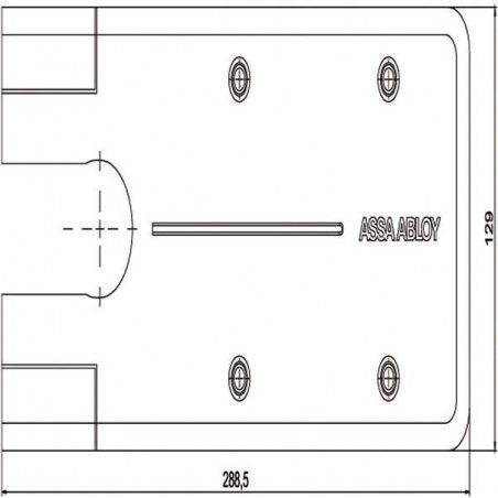 Piastra Chiudiporta Dc477 Inox Dccp534 Mab