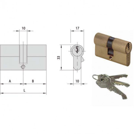 Cilindro Inf. 43,4-21,7-21,7 0G300-02-0 Cisa