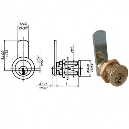 Cilindro Levetta Mm 16 2151 Meroni