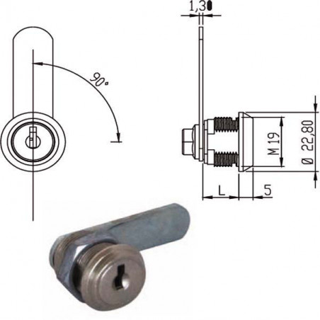 Cilindro Levetta Mm 20 165580 Omr