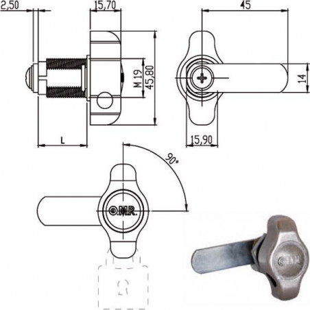 Cilindro Levetta Mm 28 Dx 165644 Omr