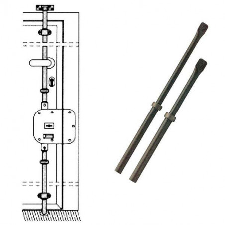 Aste Serrature Triplice Pz 2 90-01 Cr