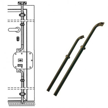 Aste Serrature Triplice Pz 2 91-01 Cr