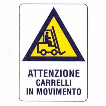 Carriage Movement Sign 48X 68 Plastic