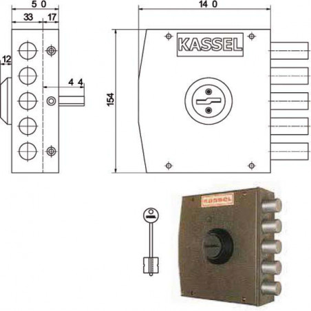 Serratura Sic.Semplice Dx Dm 1101 Kassel