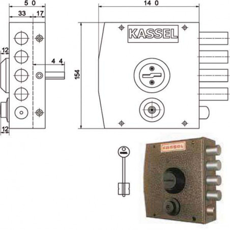 Serratura Sic.Semplice Dx Dm 1151 Kassel