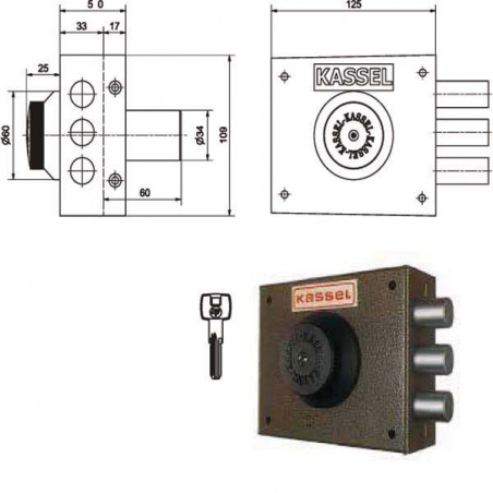 Serratura Sic.Semplice Dx Pompa 2001/Cp Kassel