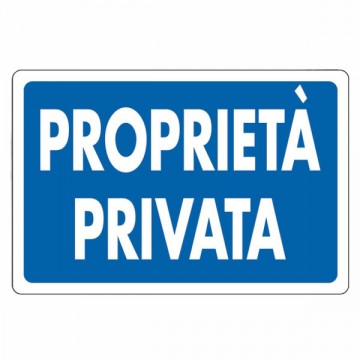 Private Property Sign 30X 20 Aluminum
