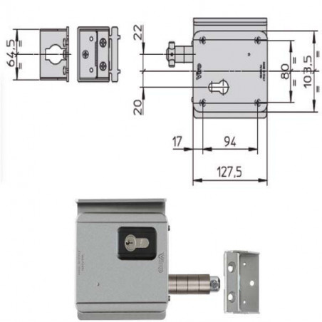 Elettroserratura App.Ferro V09 7905 Viro