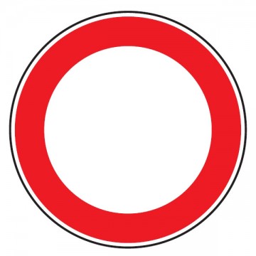 No Transit Road Sign