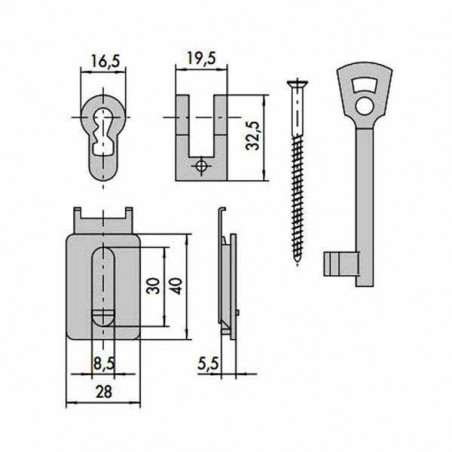 Adattatore Serr.Tagliafuoco Cif.1 07071-10-0 Cisa