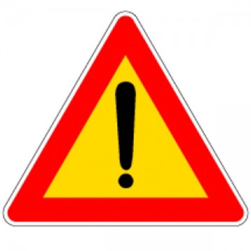 Generic Danger Road Sign