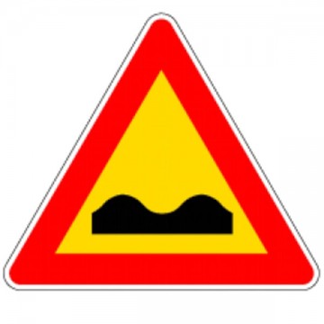 Road Sign Deformed Road