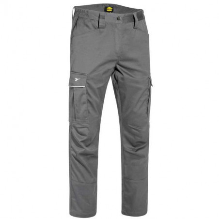 Pantalone Cotone Grigio M Stretch Cargo Diadora