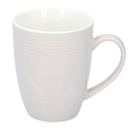 Tazza Mug Porcellana Cuore Cc 300 Edco