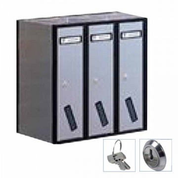Vert 3P All Silver 31-503 Silmec filing cabinet