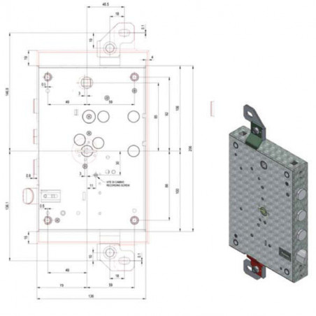 Serratura Sic.Triplice Dx Dm 8100Cer/73/37 Potent