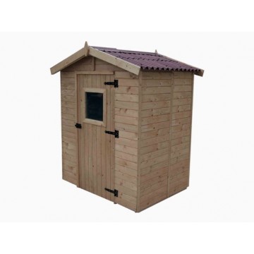 Casetta in legno da giardino con lucernario – 160x120 cm – pannelli 16 mm, tetto bitumato e pavimento – ED1612.01 Foresta