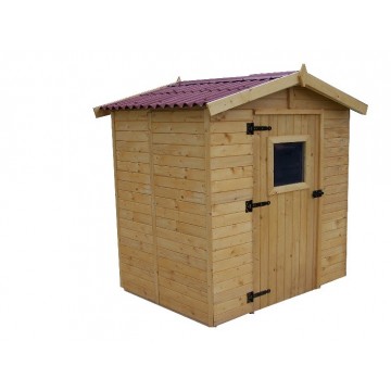 Casetta in legno da giardino con lucernario – 160x160 cm – pannelli 16 mm, tetto bitumato e pavimento – ED1616.01 Foresta