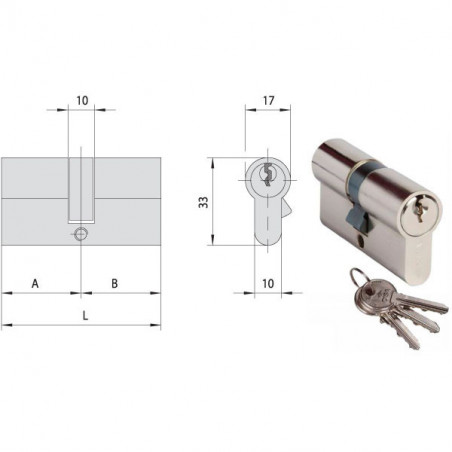 Cilindro Inf. 53,0-26,5-26,5 Ka N0G300-05-0 Cisa