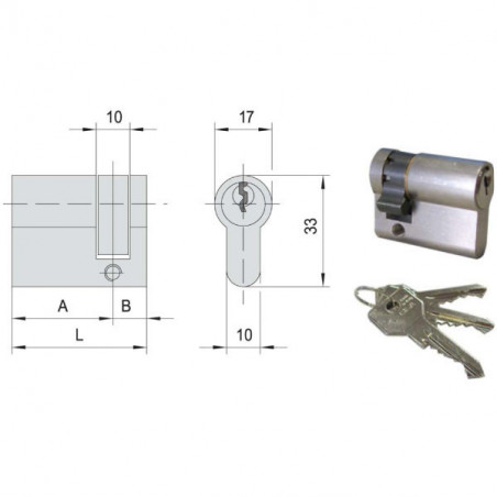 Cilindro Inf. 39,5-10,0-29,5 Ka N0G304-02-0 Cisa