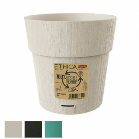 Vaso Ethica Tondo Ris.Acqua Gesso 15 H 15 Stefanpl